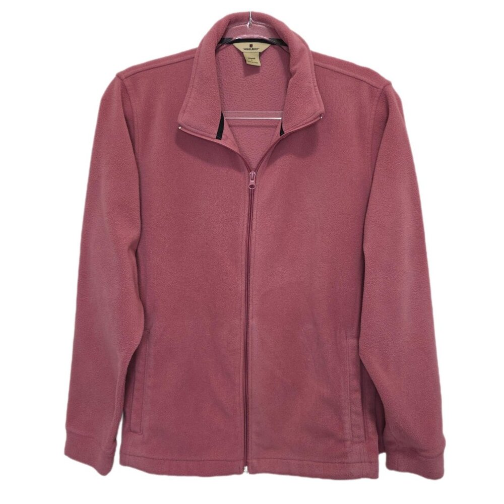 1268 Woolrich Full Zip Collared Fleece Jacket Sz.L Womens